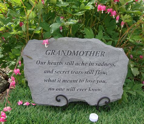Grandmother Grandma Memorial Garden Stone Plaque Grave Marker Ornament