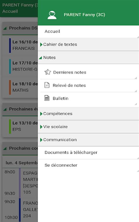 After registering on pronote, teachers can create assignments for each student. Pronote: l'application de l'école tout en un - Android-Zone