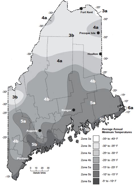 Bulletin 2242 Plant Hardiness Zone Map Of Maine