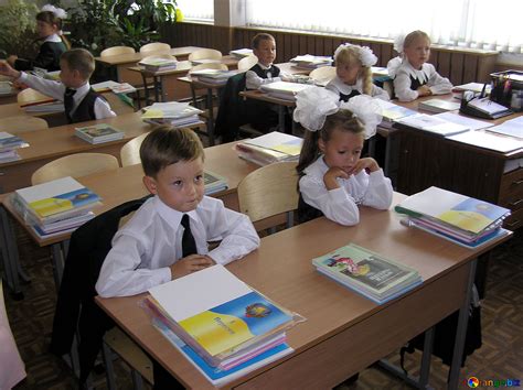 Children at school image first lesson . for desk. images autumn № 7990 ...