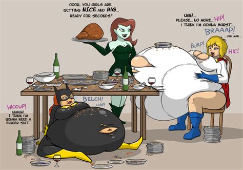 Powergirl And Batgirl Getting Fattened Up By Poison Ivy Body