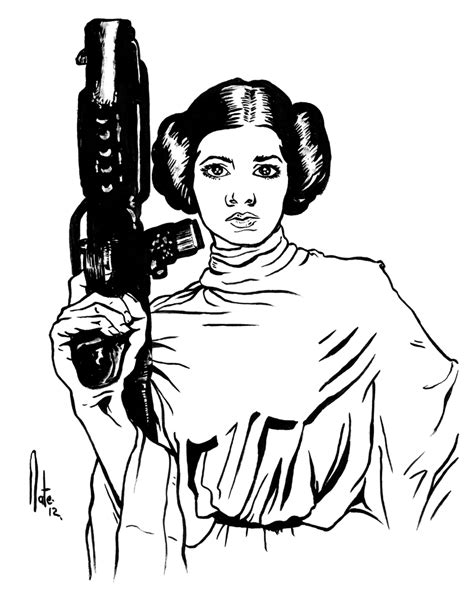 Star Wars Leia Coloring Pages Download And Print For Free