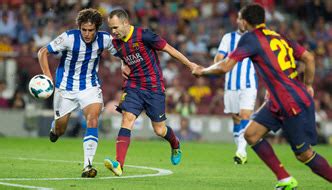 Assista agora a partida entre real sociedad x barcelona ao vivo pelo supercopa da espanha a partir das 17h00 (de brasília) com transmissão exclusiva do canal espn brasil. De Nederlandse site over Camp Nou stadion in Barcelona