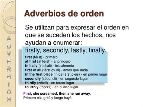Orden De Los Adverbios En Ingles Images And Photos Finder