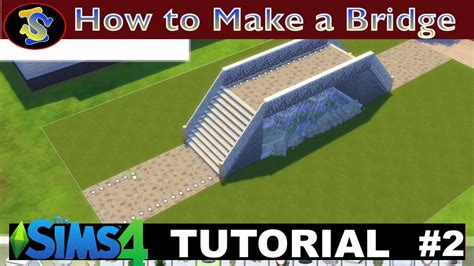 The Sims 4 Tutorial Of How To Build A Bridge No Cc Included Youtube