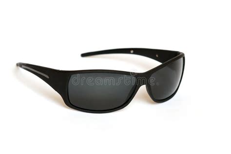 Black Sun Glasses Isolated On White Stock Image Image Of Cold Black