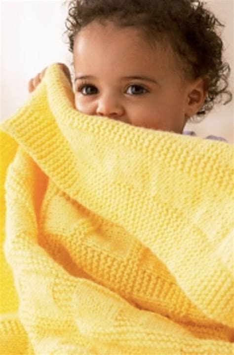 Knitters love to knit for babies because everything is smaller and quicker to make. Sunny Baby Blanket Free Knitting Pattern | The WHOot