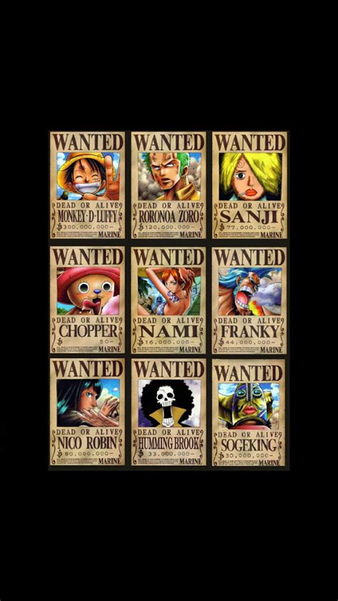 Discover One Piece Wanted Posters Wallpaper In Cdgdbentre
