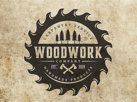 Woodwork And Carpentry Logo Custom Logo Business Logo Etsy Logo
