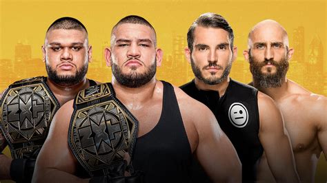 Nxt Tag Team Champions The Authors Of Pain Vs Diy Ladder Match Wwe