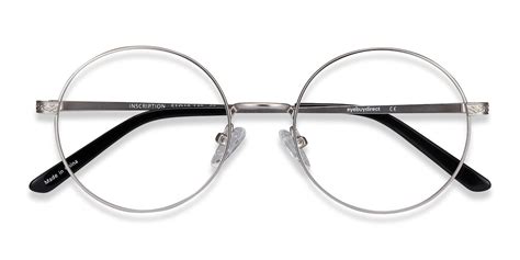 inscription round silver full rim eyeglasses eyebuydirect eyeglasses retro glasses frames