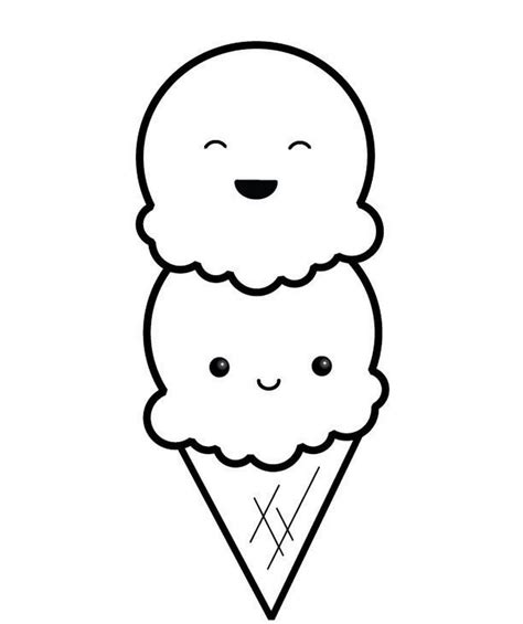 Dibujos Para Colorear Kawaii Grandes - Para Colorear