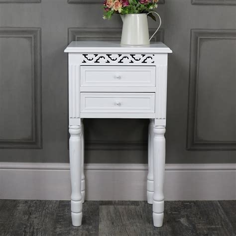 Maybe you would like to learn more about one of these? White 2 Drawer Bedside Table - Blanche Range - Melody Maison®