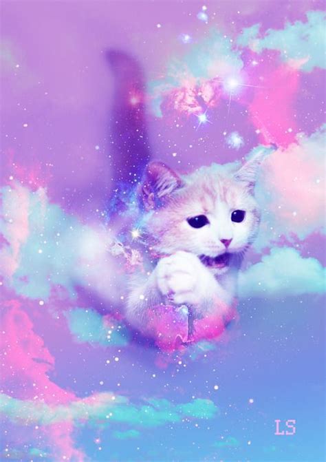 Kawaii Cute Cat Clip Art Illustration Of Assorted Color Cats Wallpaper