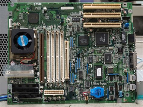 Motherboard With Lots Of Components Image Free Stock Photo Public