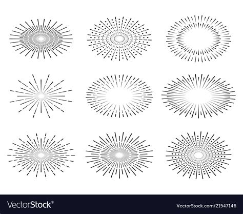 Light Rays Of Burst Royalty Free Vector Image Vectorstock