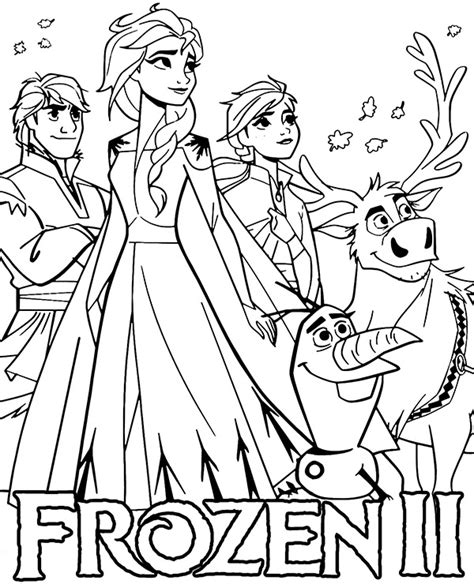 Fee Frozen 2 Coloring Page