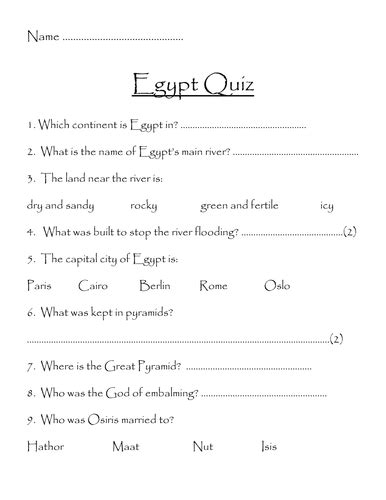 Ancient Egypt Test Doc