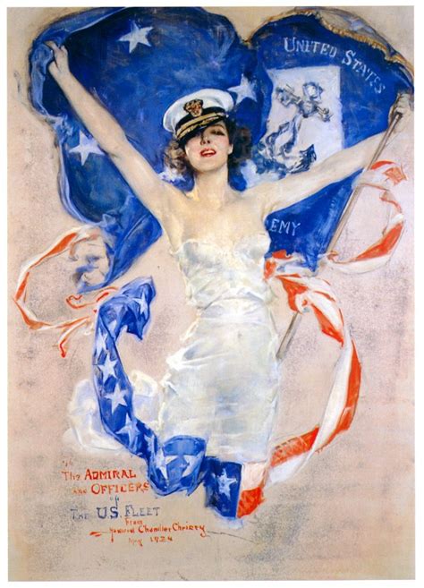 Howard Chandler Christy Us Navy Girl From The Great American