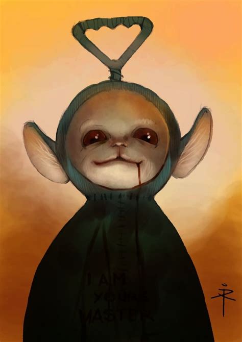 160608 Terrible Teletubbie By 600v On Deviantart Scary Drawings
