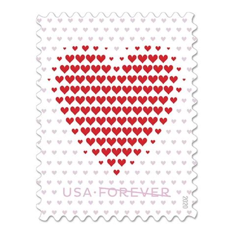 Made Of Hearts Forever First Class Postage Stamps Wedding Celebration