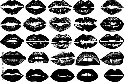 Lips Svg Cut Files Kissing Lip Svg Mouth Svg Fashion Lips Svg