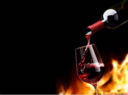 Wine Background Bottle Glass Fire Flame Dog