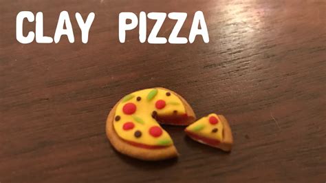 Polymer Clay Pizza And Pizza Slice Tutorial Easy Youtube