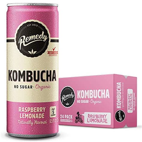 Remedy Raw Organic Kombucha Tea Sparkling Live Cultured Drink Sugar