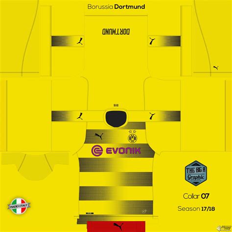 Get new borussia dortmund team kits 512x512 for your dream team in dream league soccer. Borussia Dortmund 17/18 Home Kit - FIFA 16