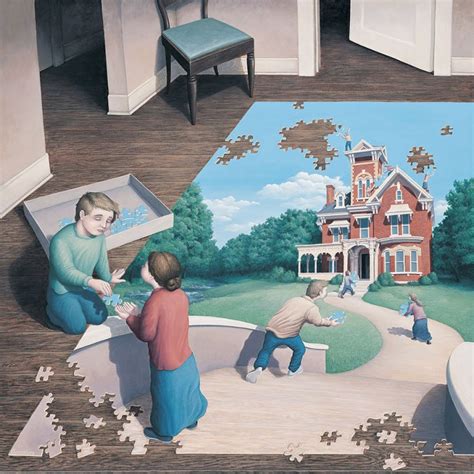 Rob Gonsalves Creates Incredible Optical Illusion Paintings