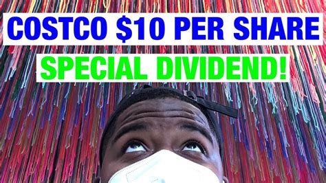 Costco Stock Cost Costco Special Dividend Youtube