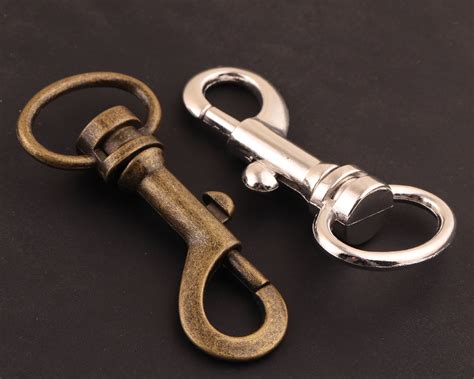 Metal Swivel Hook Silver And Bronze Key Chain Clips Hooks For Etsy