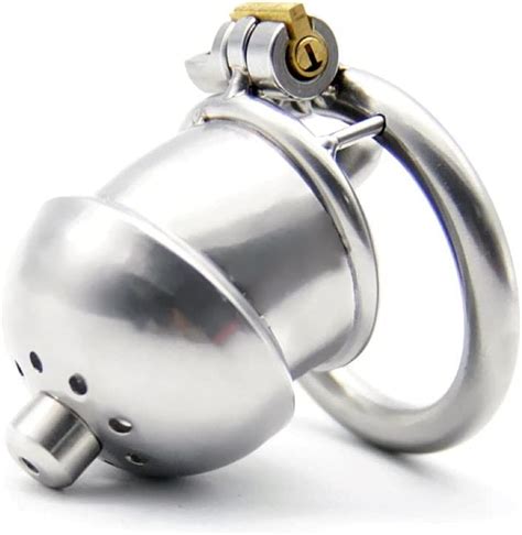 Bondage Masters Male Chastity Device Ultra Secure Cage Removable Urethral Tube Silver Amazon