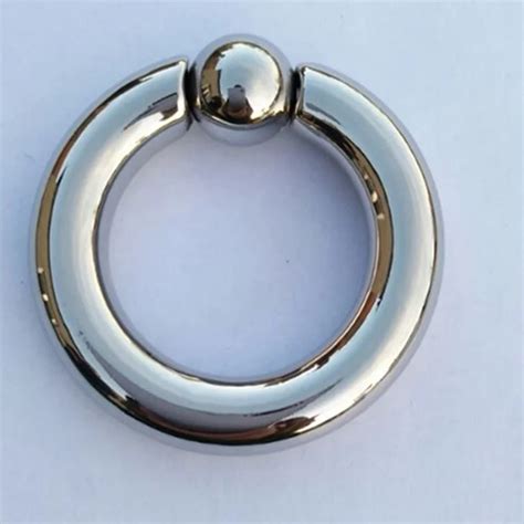 New Stainless Steel Penis Restraint Cock Ring Locking Ring Cockrings