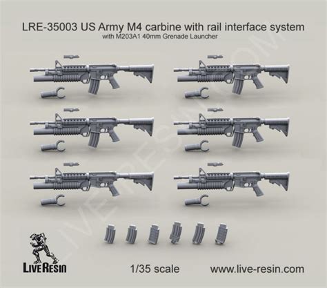 Us Army M4 Carbine With M203a1 40mm Grenade Launcher