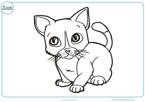 Dibujos Para Colorear De Gatos Tiernos - Impresion gratuita
