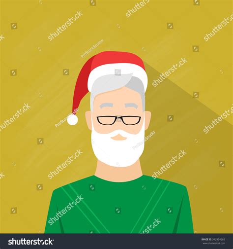Profile Icon Male New Year Christmas Stock Vector Royalty Free