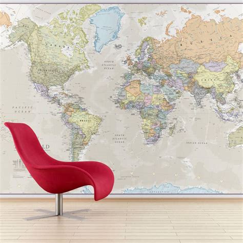 Flat Map Of The World World Map Wallpaper World Map Mural Map Murals Images