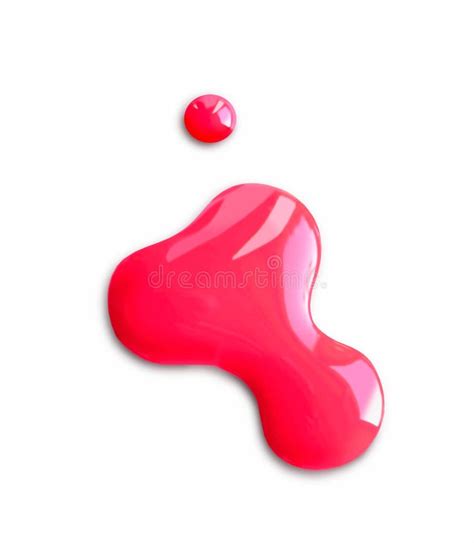 Red Color Spot Stock Photo Image Of Liquid Drops White 18575000