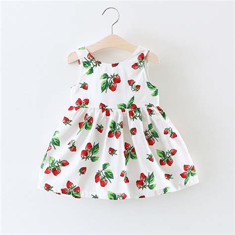 Bibicola 2018 New Summer Baby Girls Dress Print Cute Sleeveless Small