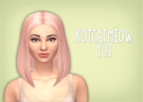 Sims 4 Hairs Simsrocuted Yui Roxy Wavy Wolf And The Sweet Hair