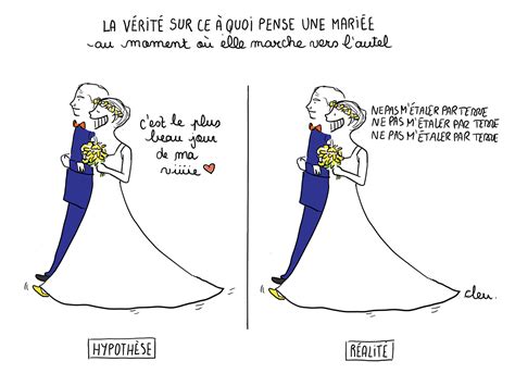 Trébucher Le Jour De Son Mariage Mariage Humour Humour Dessin