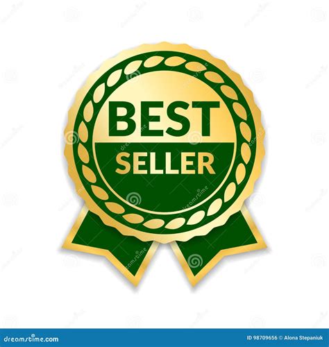 Award Ribbon The Best Seller Stock Vector Illustration Of Isolated