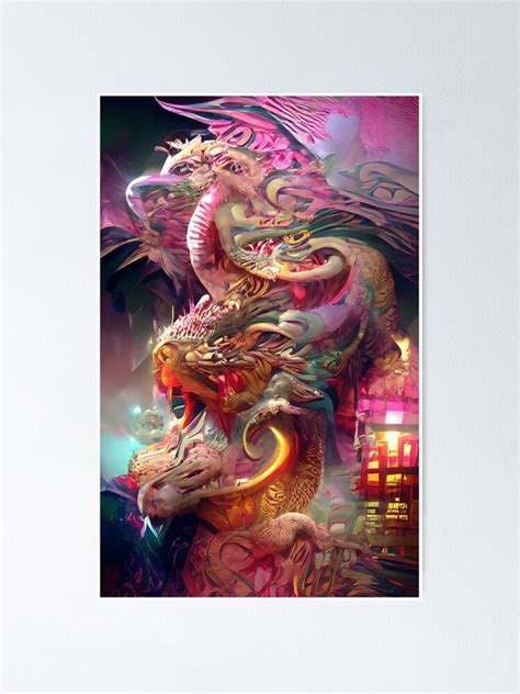 Chinese Dragon Poster For Sale By Umculi Redbubble