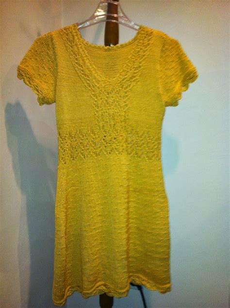 Yellow Knitted Dress Drops Design Lang Us Includes Printpattern Phpid