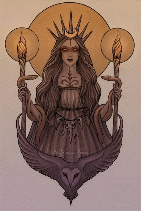 Hecate By Natasailincic In 2020 Goddess Art Greek Goddess Of Magic
