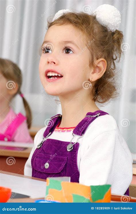 Preschooler Girl With Books Royalty Free Stock Image Cartoondealer