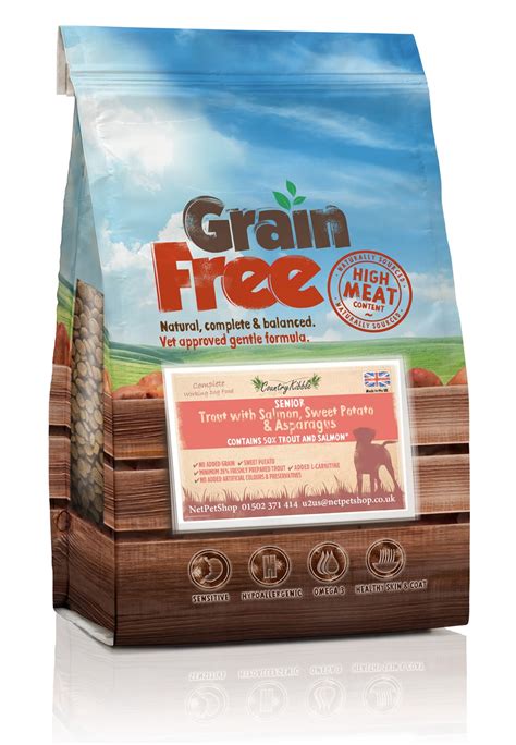 Nature's recipe grain free easy to digest dry dog food with real meat, sweet potato & pumpkin. Country Kibble Grain-Free Senior Dog Food Trout With ...