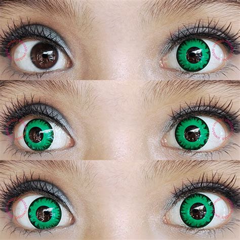 Sweety Crazy Lens Vampire Green Daily Disposable Uniqso